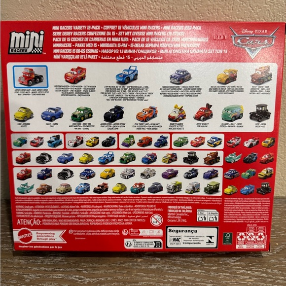 New Disney Pixar Cars Mini Racers 15 Pack - Picture 2 of 3
